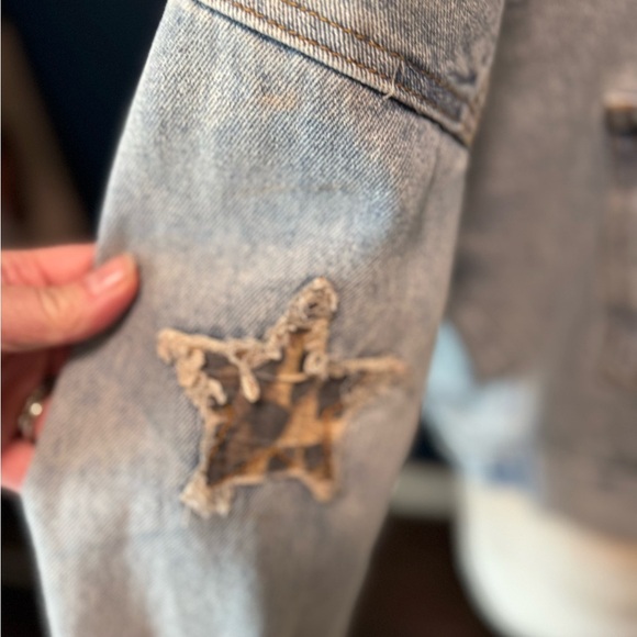 Pol Leopard and Denim Jacket L - Picture 3 of 7
